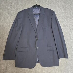 Jos. A. Bank 1905 Brrr Comfort Navy Tailored Fit Sport Coat Jacket Blazer 46R